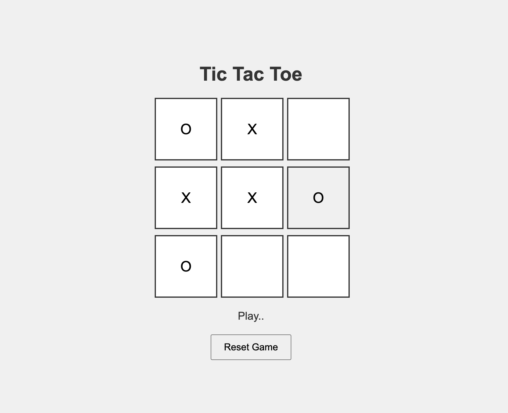 Tic Tac Toe